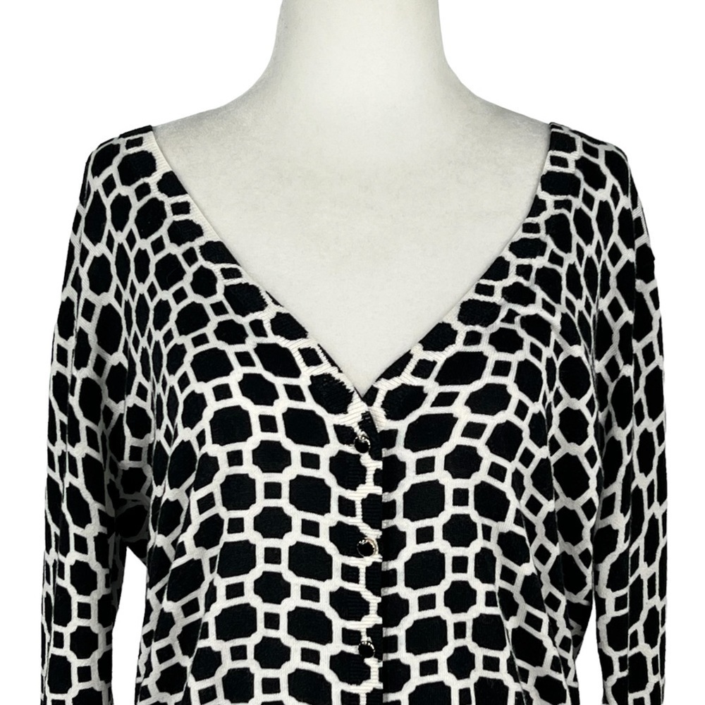 BANANA REPUBLIC WOMEN'S GEOMETRIC PATTERN‎ WOMEN'S CAREER/OFFICE WEAR CARDIGAN - Picture 3 of 10